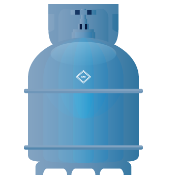 bluegray cylinder tank industrial refrigerant