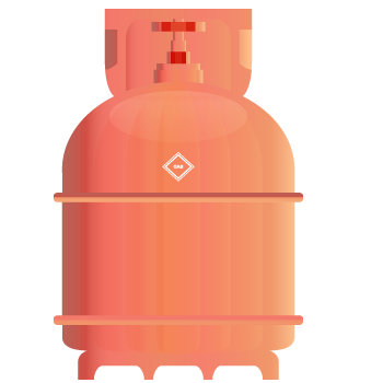 peach cylinder industrial refrigerant tank